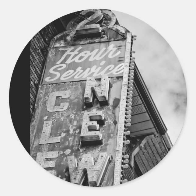 2 timmars tjänst runt klistermärke (Framsida)