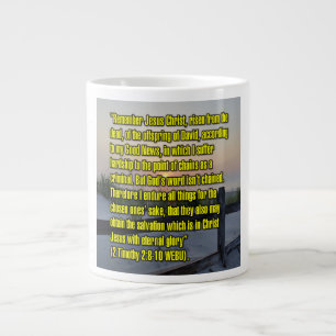 2 Timoteus 2:8-10 WEBU Mugg Jumbo Mugg