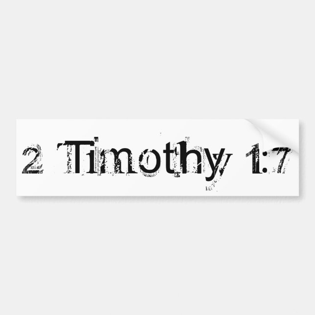 2 Timothy 1:7 Bildekal (Framsidan)