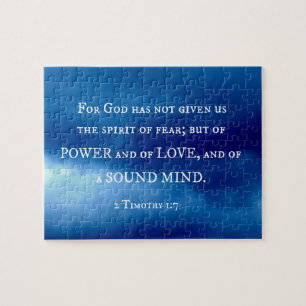 2 Timothy 1:7 Gud har inte gett... Pussel