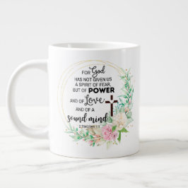 2 Timothy 1:7 Gud har inte gett uttryck för någon Jumbo Mugg