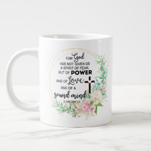 2 Timothy 1:7 Gud har inte gett uttryck för någon Jumbo Mugg