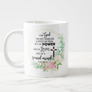 2 Timothy 1:7 Gud har inte gett uttryck för någon  Jumbo Mugg