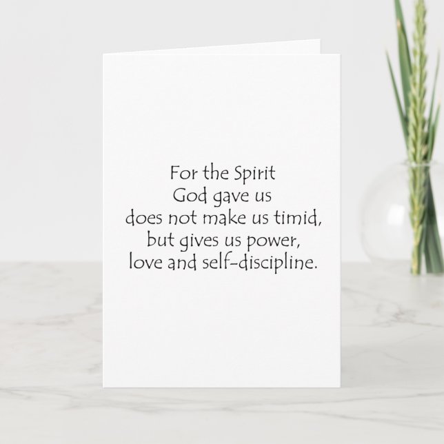 2 Timothy 1 7 Kort (Framsida)
