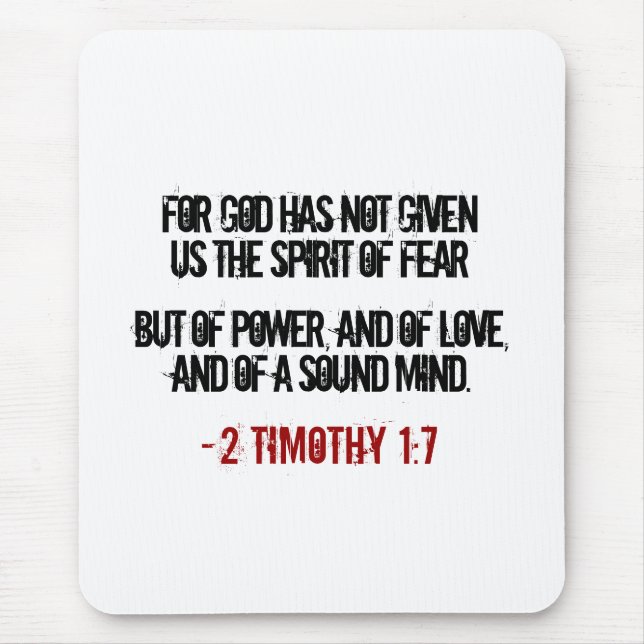 2 Timothy 1:7-presentationer Musmatta (Framsidan)