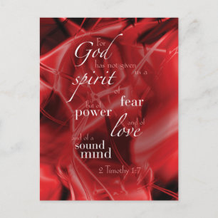 2 Timothy 1:7 Vykort
