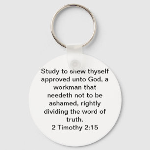 2 Timothy 2:15 Nyckelring