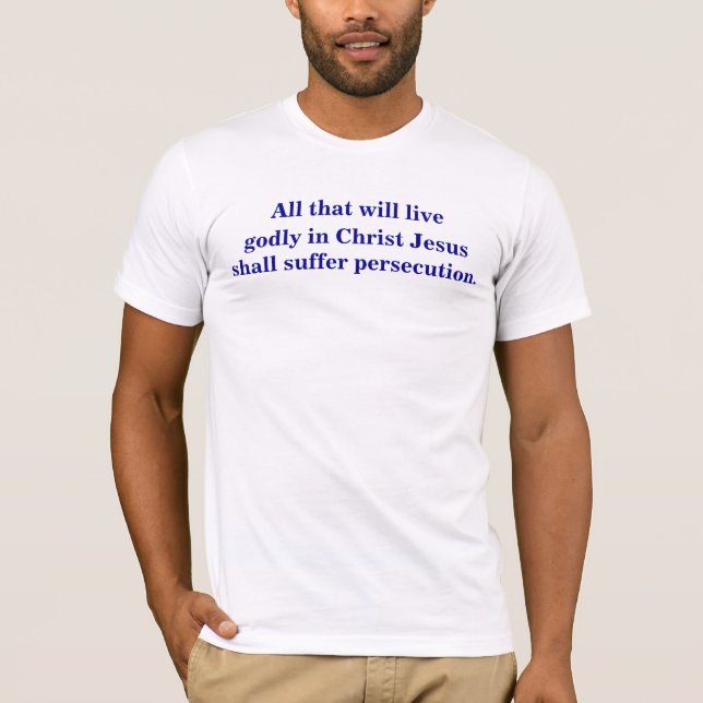2 Timothy 3:12 14-15 Tee (Framsida)