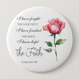 2 Timothy 4:7 - Jag har kämpat mot bran Knapp