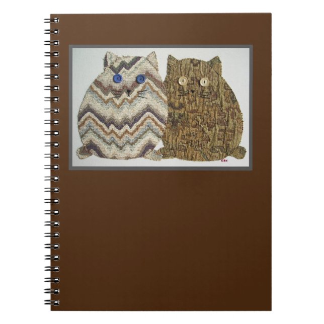 2 Tjockar Katter #1 Anteckningsbok (Framsidan)