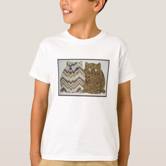 2 Tjockar Katter #1 T Shirt (Framsida)