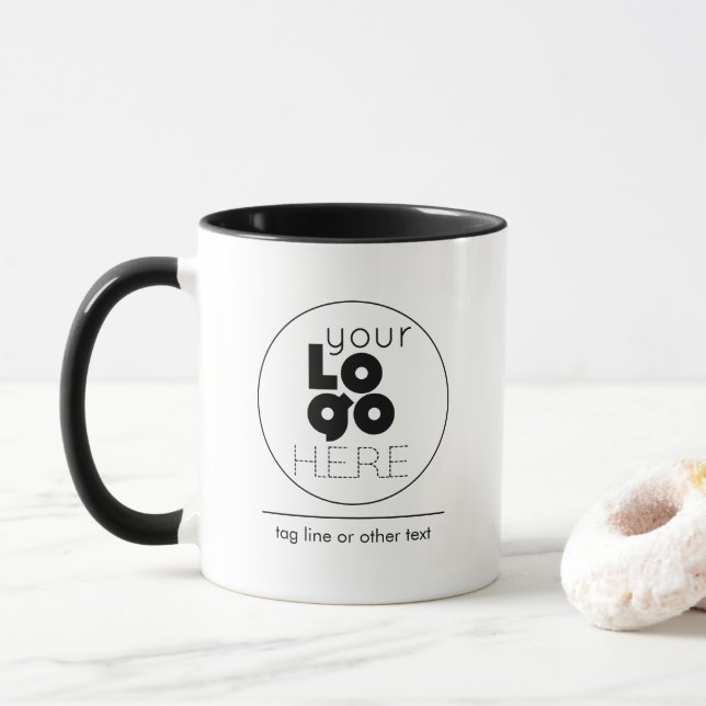 2-Ton-kombinationskaffe Mugg med din Logotyp utan  (Med munk)