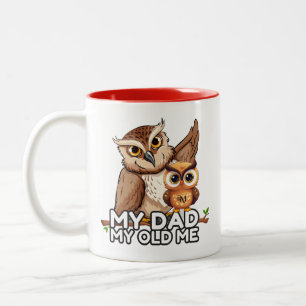 2-tona Mugg 11oz : Min gamla mig i Pappa (röd)