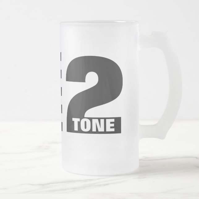 2 tona muggen frostat ölglas (Höger)