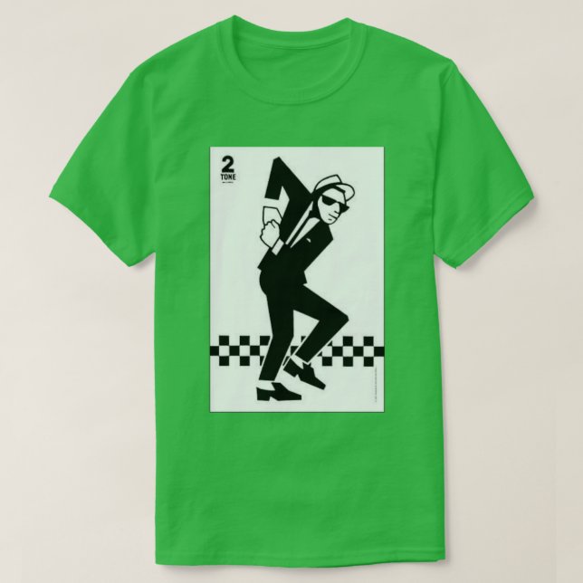 2 Tone SKA Music  T Shirt (Design framsida)