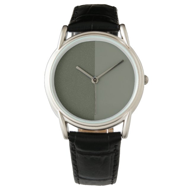 2-tonsbevakning av Grönten Moss - Anpassade Gift Armbandsur (Framsida)
