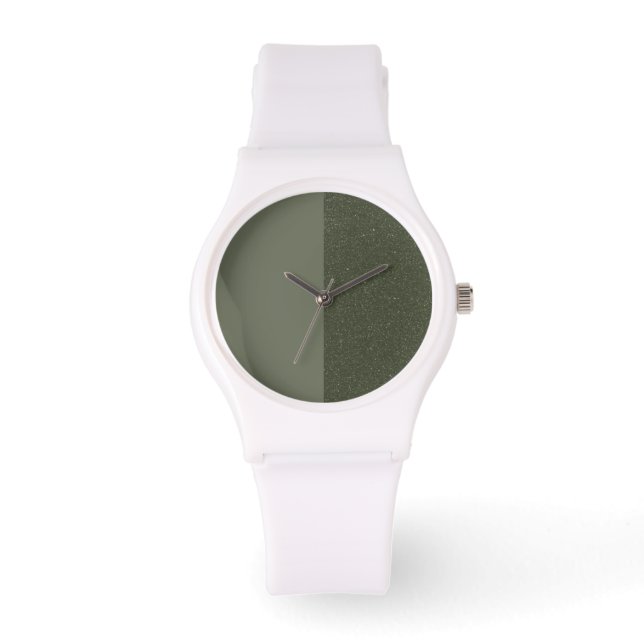 2-tonsbevakning av Grönten Moss - Anpassade Gift Armbandsur (Framsida)