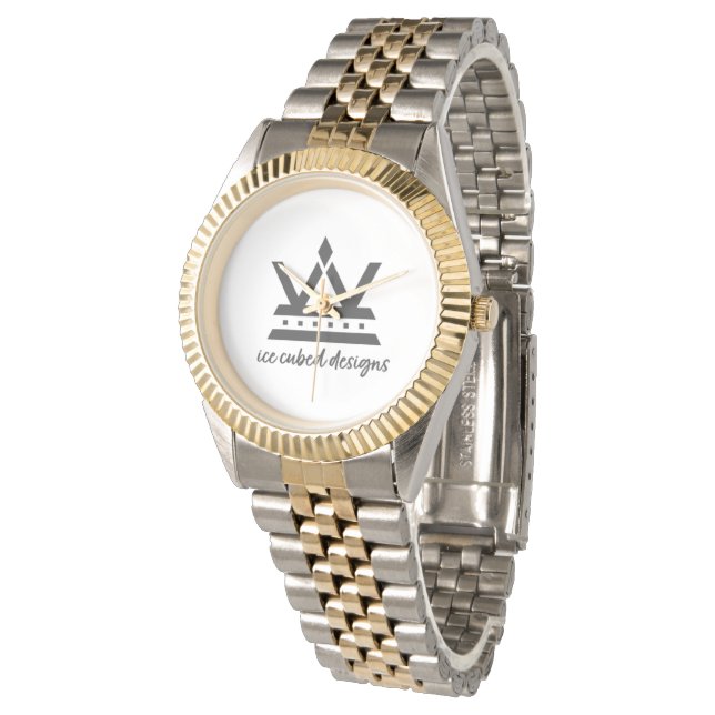 2-tonstips armbandsur (Vinklad)
