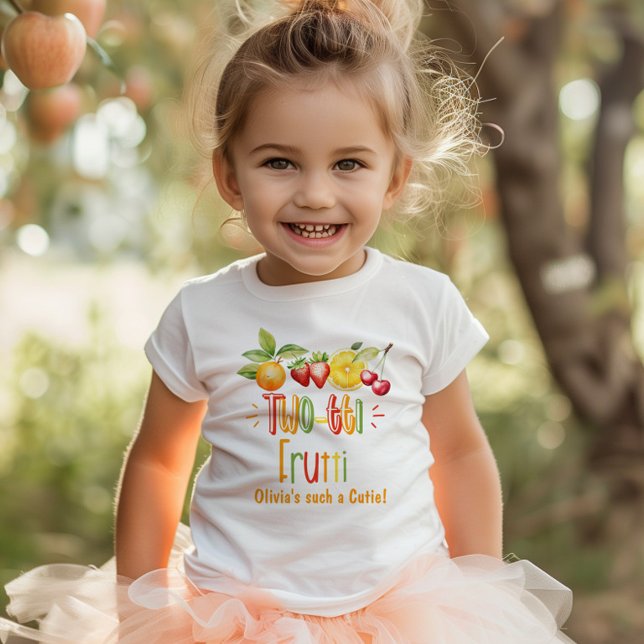 2-tti frutti flicka 2 år party t shirt (Skapare uppladdad)