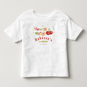2-tti Frutti Fruktig Roligt Andra Födelsedagsfeste T Shirt