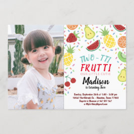 2-tti Frutti Tutti Frutti Sommarfoto Inbjudningar