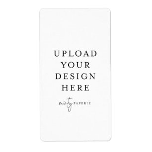 2 tum x 3,75 tum-etikett - Porträtt Fraktsedel