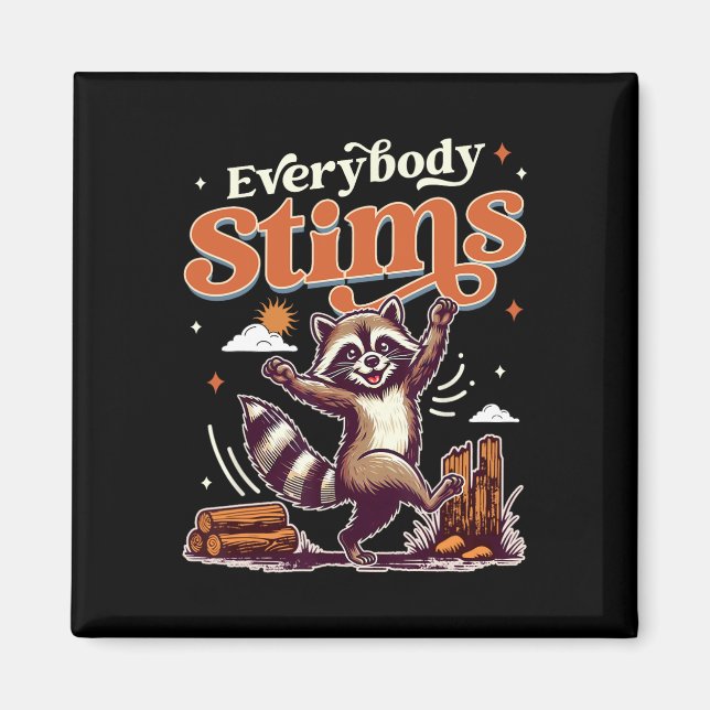 2 tums fyrkantsmagnet magnet (Framsidan)