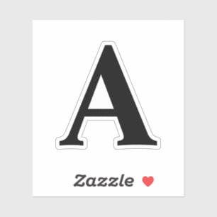 2-tums häftande Alphabet Brev-stickers Klistermärken