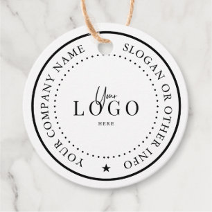 2-tums Kraft Anpassningsbar Circle Round Gåvor Etiketter