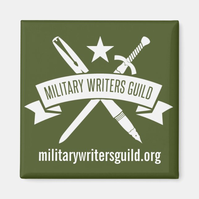 2-tums kvadratmagnet, Olive Drab Magnet (Framsidan)