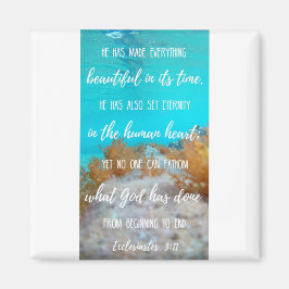 2-tums kvadratstreck - antikt Vatten Magnet 2