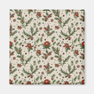 2-tums kvadratstreck för jul magnet