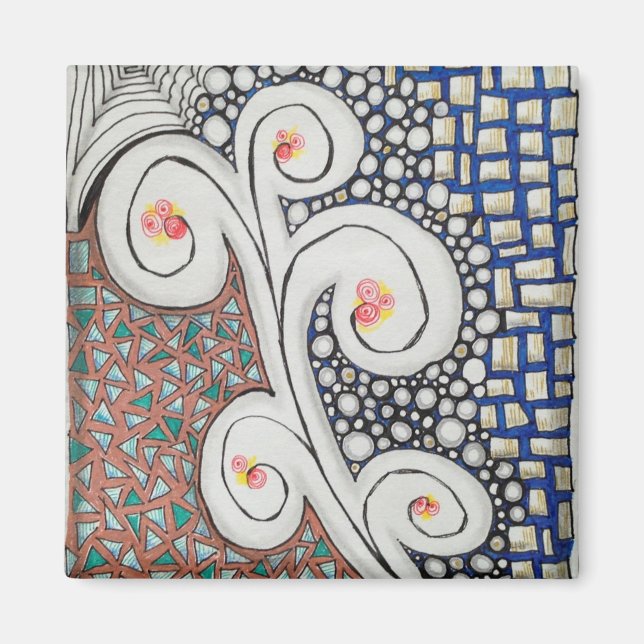 2-tums Magnet w/Original Art (Framsidan)