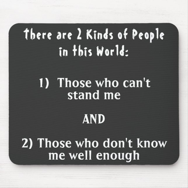 2 Typ av människor i världen Musmatta (Framsidan)