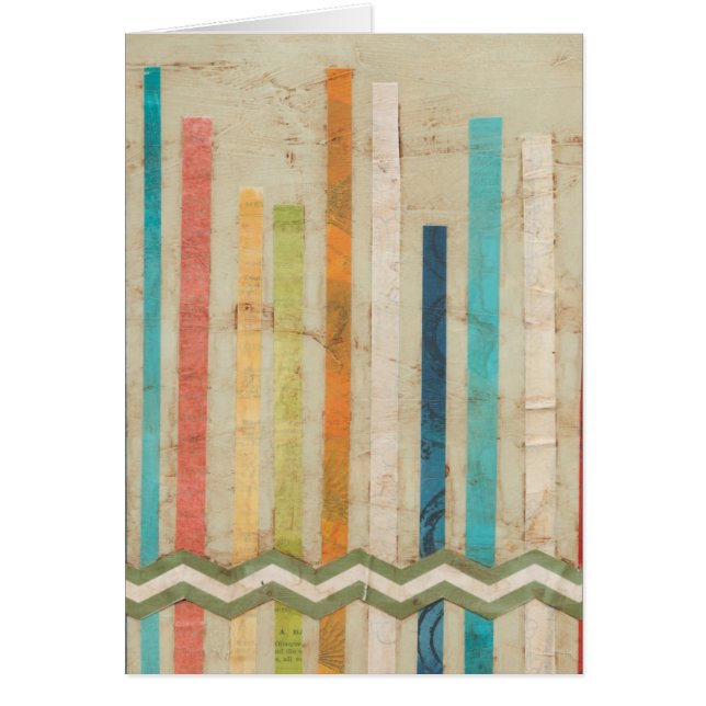 2-uppbyggda Pappra staket IV Hälsningskort (Framsidan)