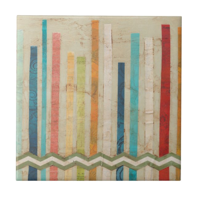 2-uppbyggda Pappra staket IV Kakelplatta (Framsidan)