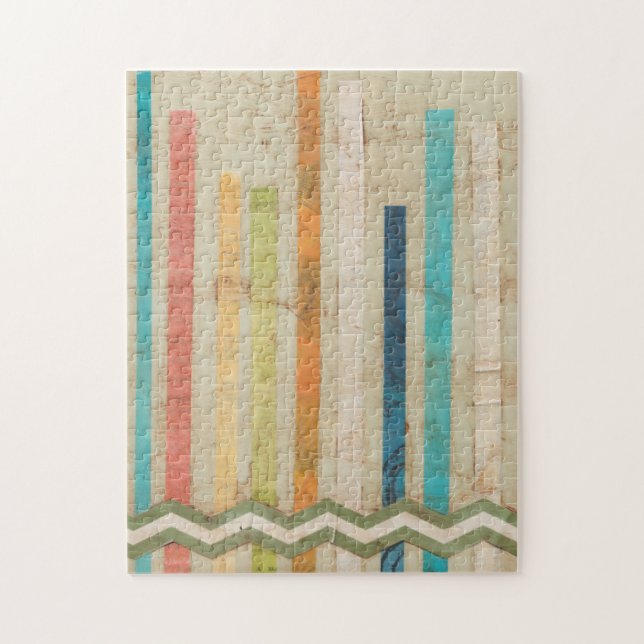 2-uppbyggda Pappra staket IV Pussel (Vertikal)