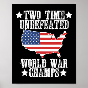 2 Världskrig Champions U, obebesegrad Poster