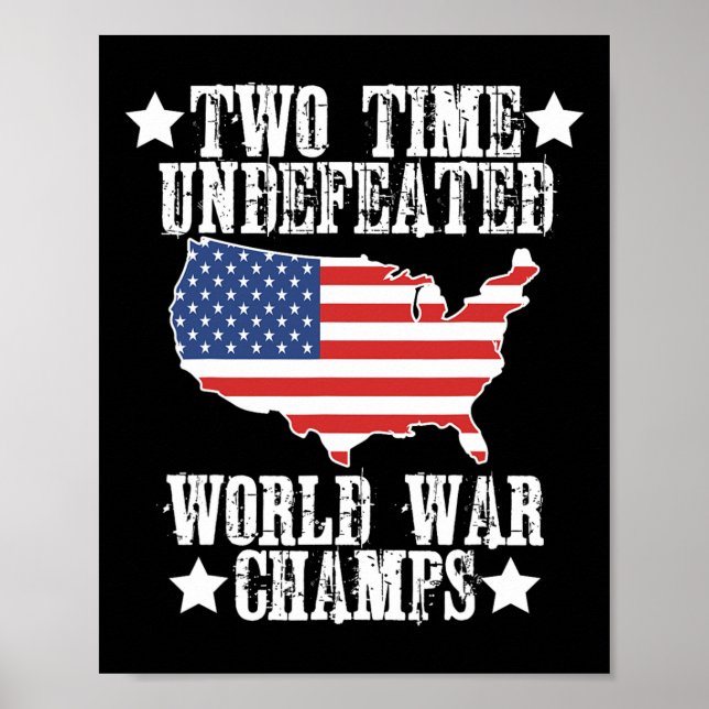 2 Världskrig Champions U, obebesegrad Poster (Framsidan)
