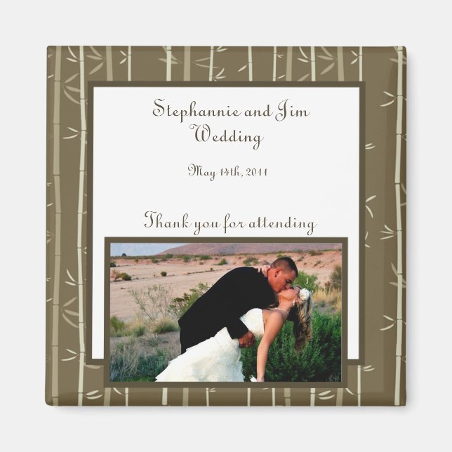 2"x2" Annonseringsmagnet Bamboo Bliss Magnet (Framsidan)