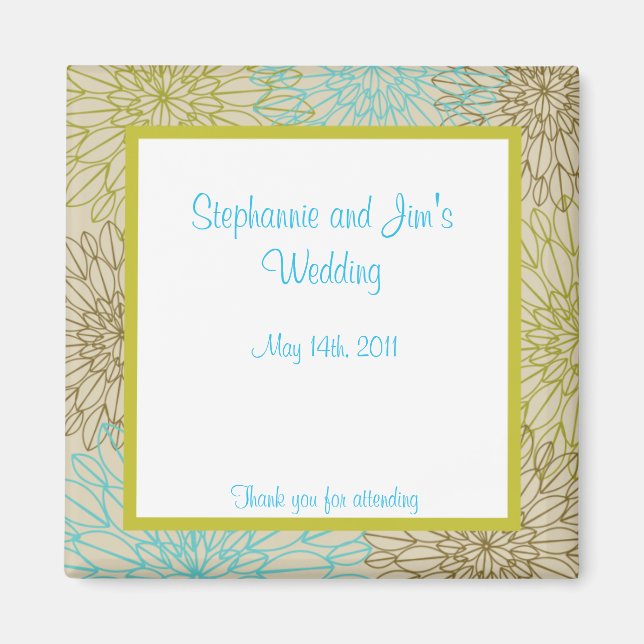 2"x2" Annonseringsmagnet Blomsterknopp Magnet (Framsidan)