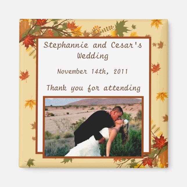 2"x2" Annonseringsmagnet Lövverk Gren Magnet (Framsidan)