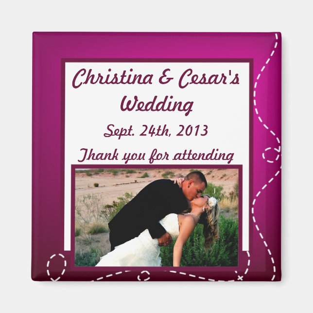 2"x2" Annonseringsmagnet Pappersflygplan Lila Slin Magnet (Framsidan)