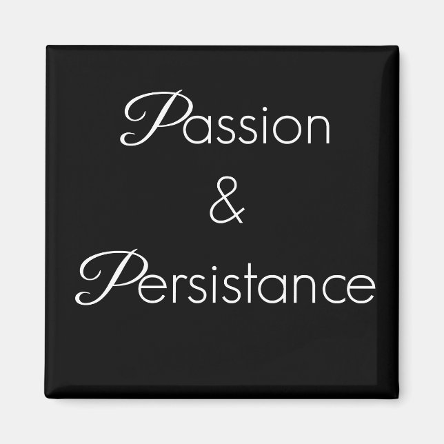 2 x2 kvadratkvadrat med inspirationskvadrans kylsk magnet (Framsidan)