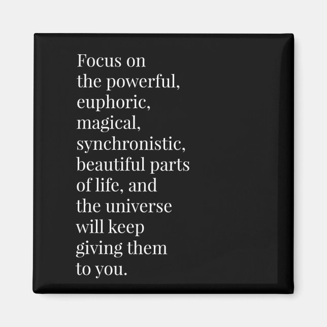 2 x2 kvadratkvadrat med inspirationskvadrans kylsk magnet (Framsidan)