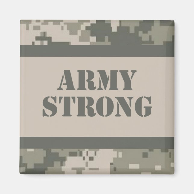 2"x2" Magnet Favor ARMY ACU-kamouflage (Framsidan)