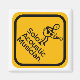 2"x2" SM-Logotyp för Gult med kvadratiska rektangu Magnet