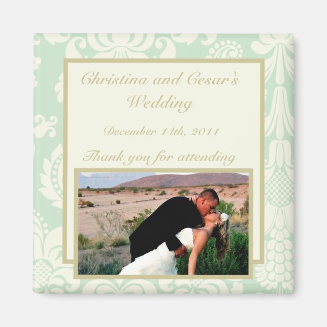 2"x 2" Annonseringsmagnet Damaskus Paris Magnet (Framsidan)