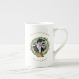 2 x fotoårsjubileum i Bröllop ÅR Jul Benporslin Mugg