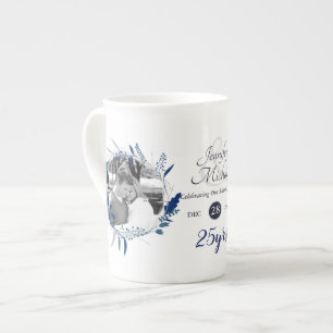 2 x Photo Bröllop-årsdagen 1990-Namn Benporslin Mugg